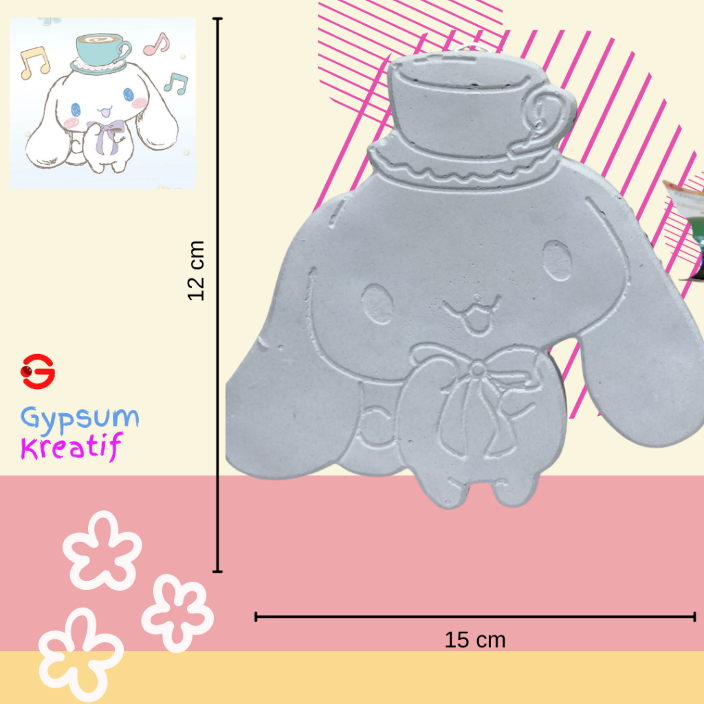 

Gypsum Painting Kit Model Cinamoroll - Paket Melukis Anak untuk Pajangan Dinding