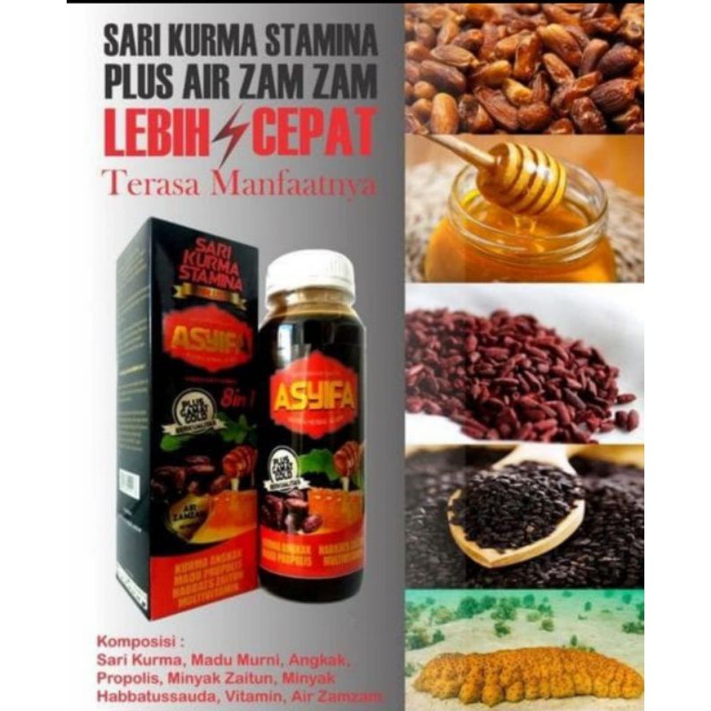 

Asyifa Sari Kurma Stamina Plus 8 in 1 Original 340gr
