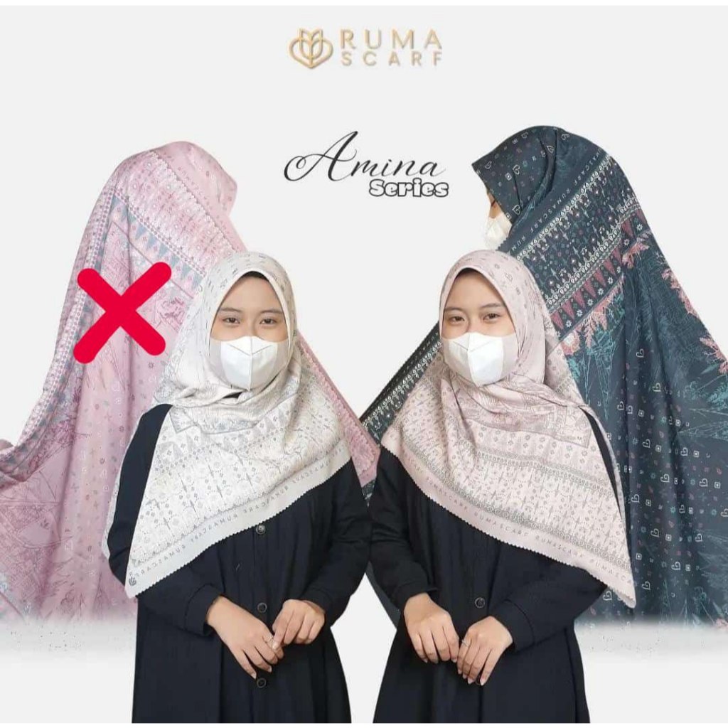 Ruma Scarf Amina Series Scarf Motif Terbaru