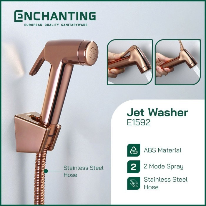 Jet Washer Closet Europe Enchanting Chrome RoseGold E1592