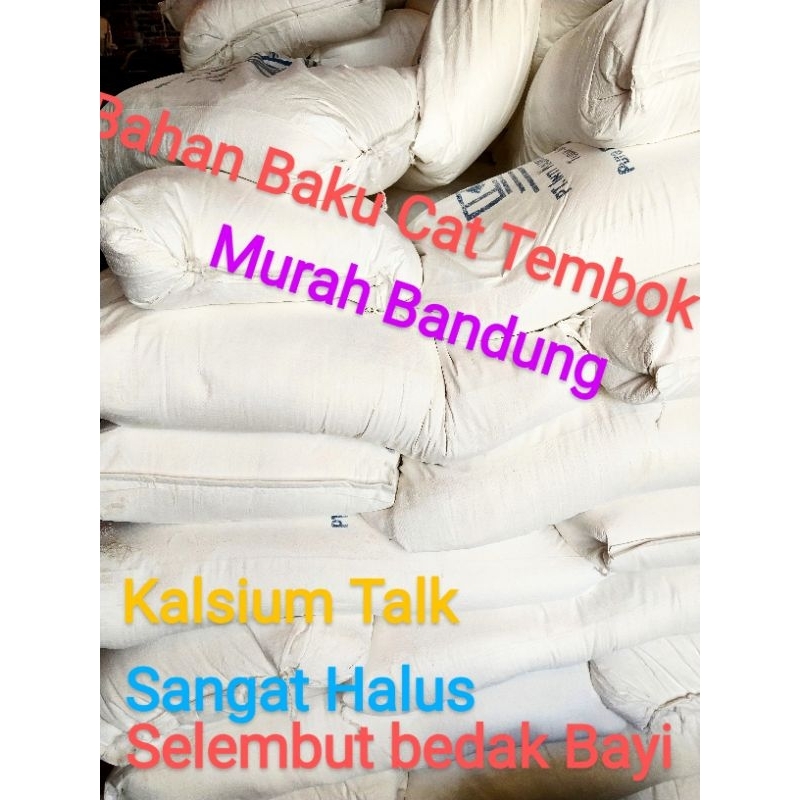 KALSIUM KARBONAT TALK SELEMBUT BEDAK BAYI CACO3 CALSIUM CARBONAT UNTUK CAT TEMBOK DAN SABLON 1 KG