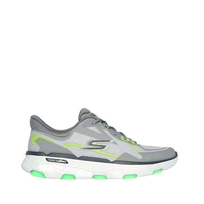 Skechers GO RUN 7.0 Men's Running Shoes - Grey / Lime