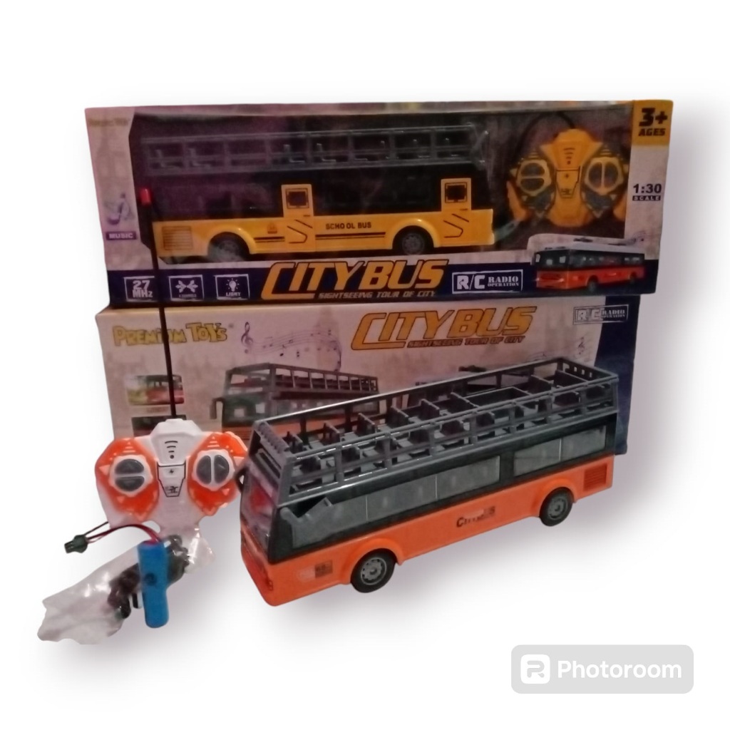 City bus charger rc / mainan nak / bus rc