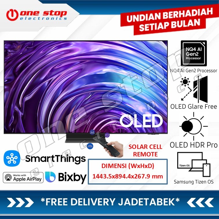 SAMSUNG 65S95D / S95D OLED 4K Tizen OS Smart TV 65 Inch - QA65S95DAKXXD