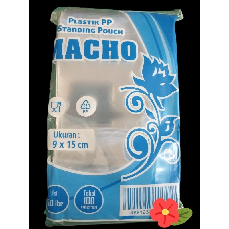 plastik standing pouch macho uk 9 x15