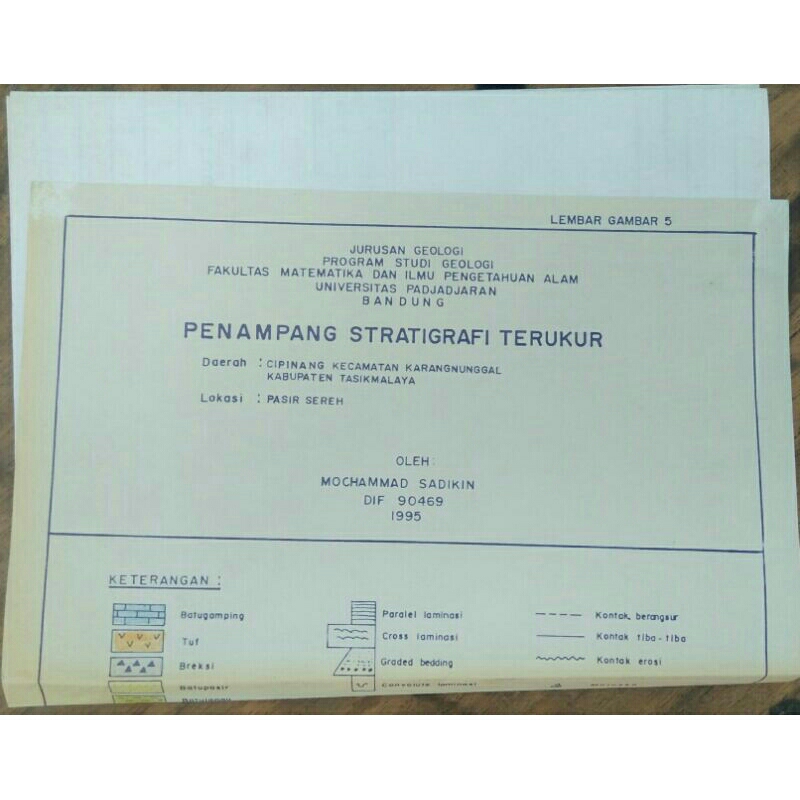 Peta Hasil Penelitian Jurusan Geologi Program Studi Geologi Universitas Negeri Padjadjaran, Lokasi D