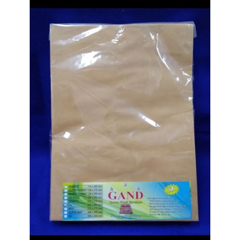 

KNDNT8654 Amplop Coklat Folio F4 Gand 8 gr 1 lembar
