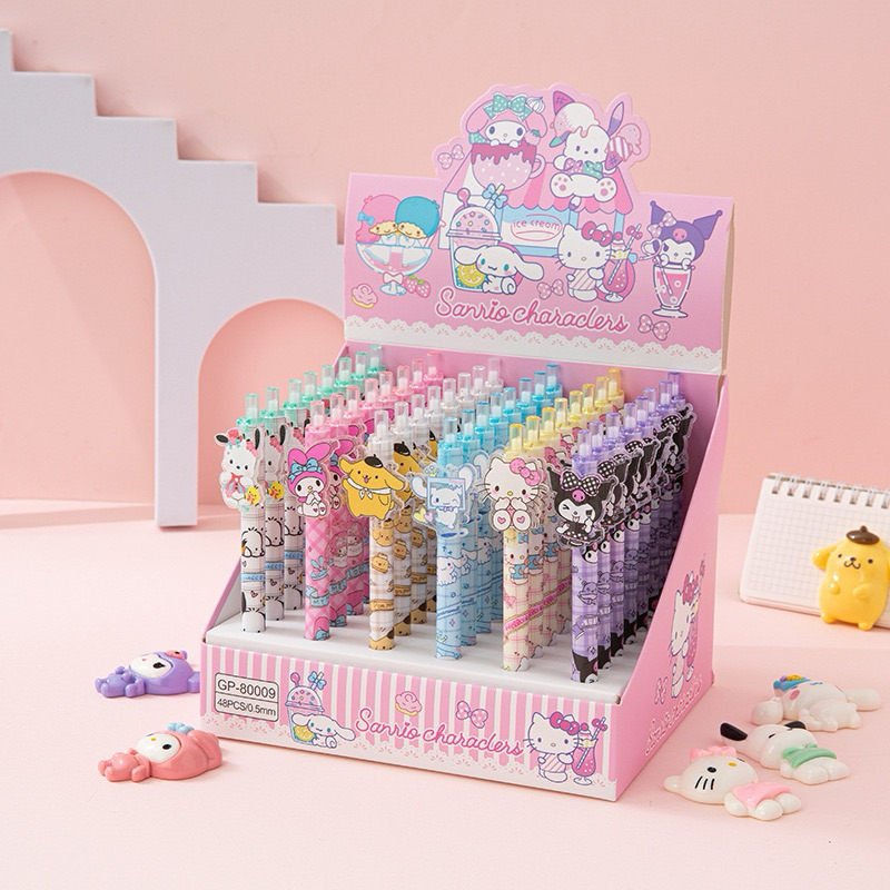 

MJ19 Pulpen Cetek Akrilic Pena Motif Sanrio Kuromi 0.5 mm