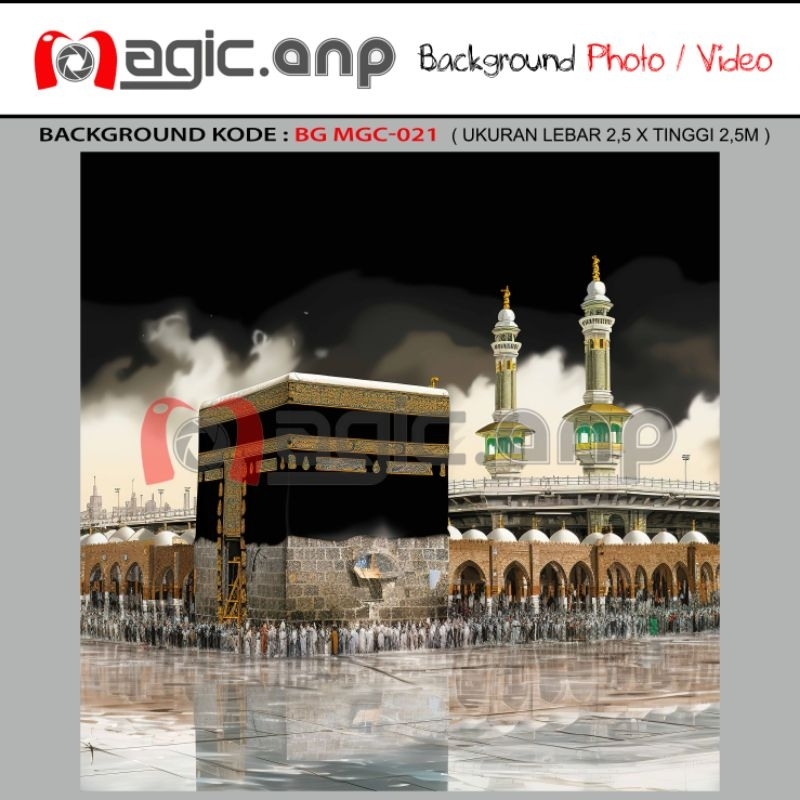 Background Foto Manasik Haji Kabah BG MGC 3M