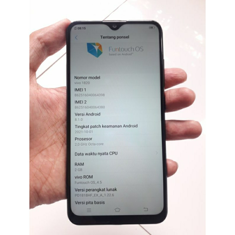 Vivo Y91c 2/32 Gb stary Black Hp Only No minus perfect Batre Awet ( Second )