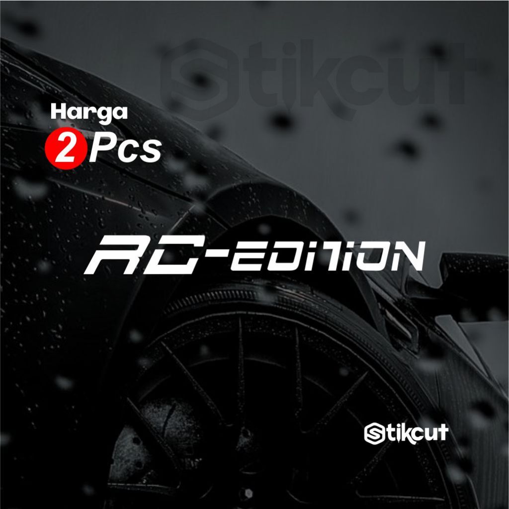 Stiker Rc Edition Cutting Sticker Shock Depan Motor