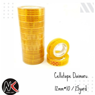 

Cellotape/Selotip Mini/Kecil Daimaru/12mm x 25 yard (1 set 2)