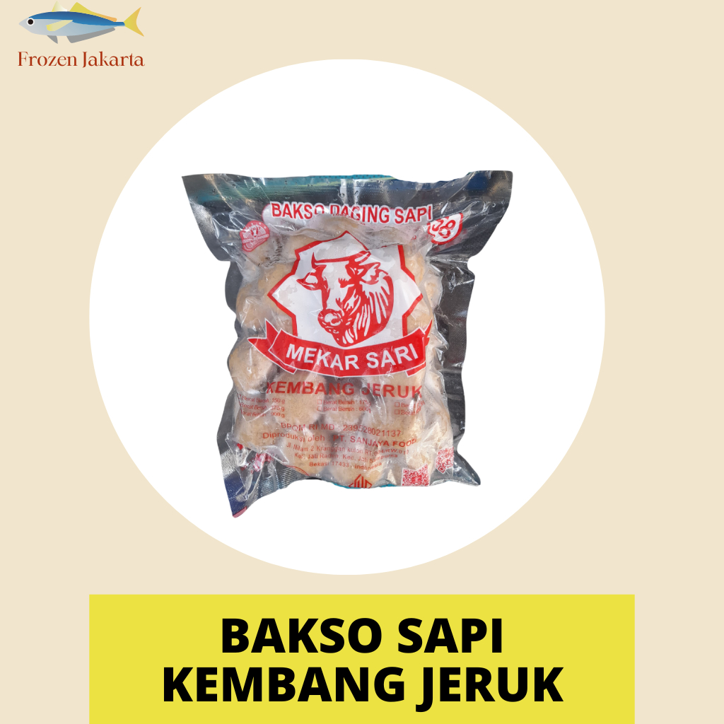 

Bakso Daging Sapi Kembang Jeruk Isi 50 & 25 Frozen Jakarta