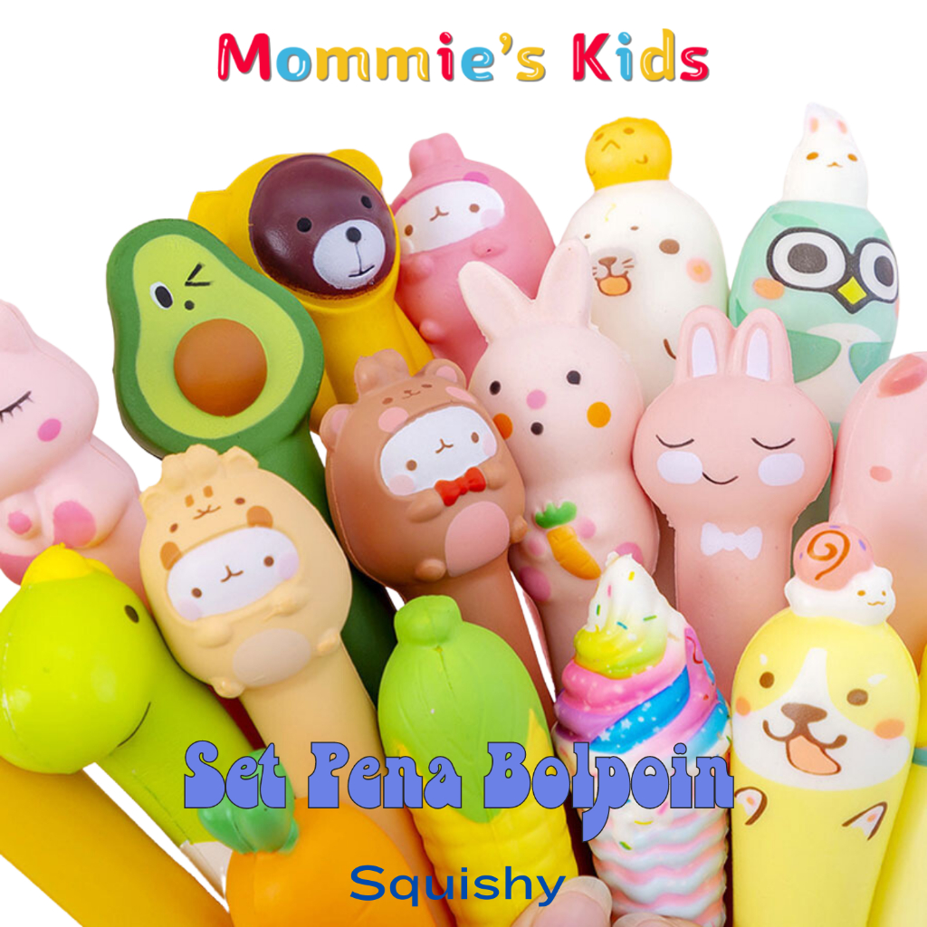 

Set Pulpen Gel Squishy Karakter Lucu | Stationery Bolpoin Imut untuk Anak Perempuan MK629