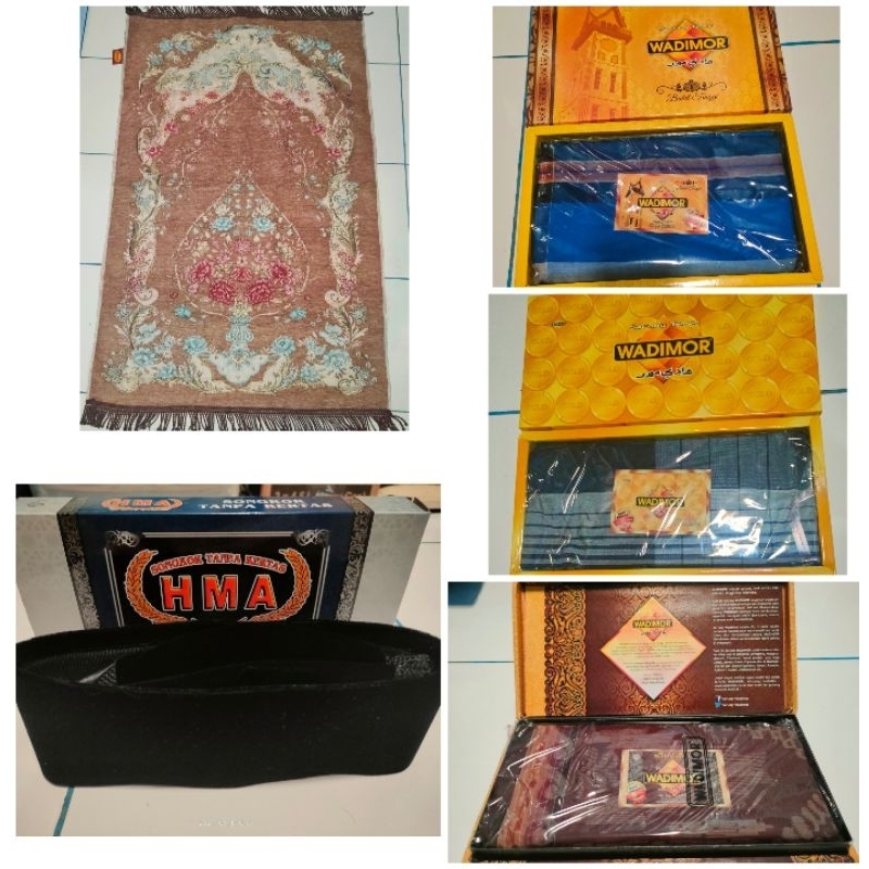 Alat Sholat / sarung wadimor / peci/  sajadah arbain high quality murah