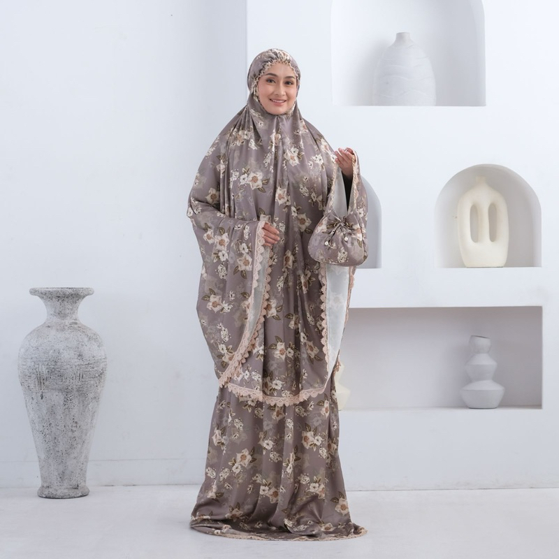 Mukena armani silk premium renda