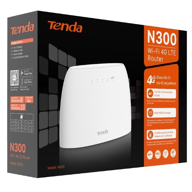 TENDA 4G03 4G-03 Modem 4G LTE / PENGGANTI 4G680 MIRIP MR6400 / MR100 -