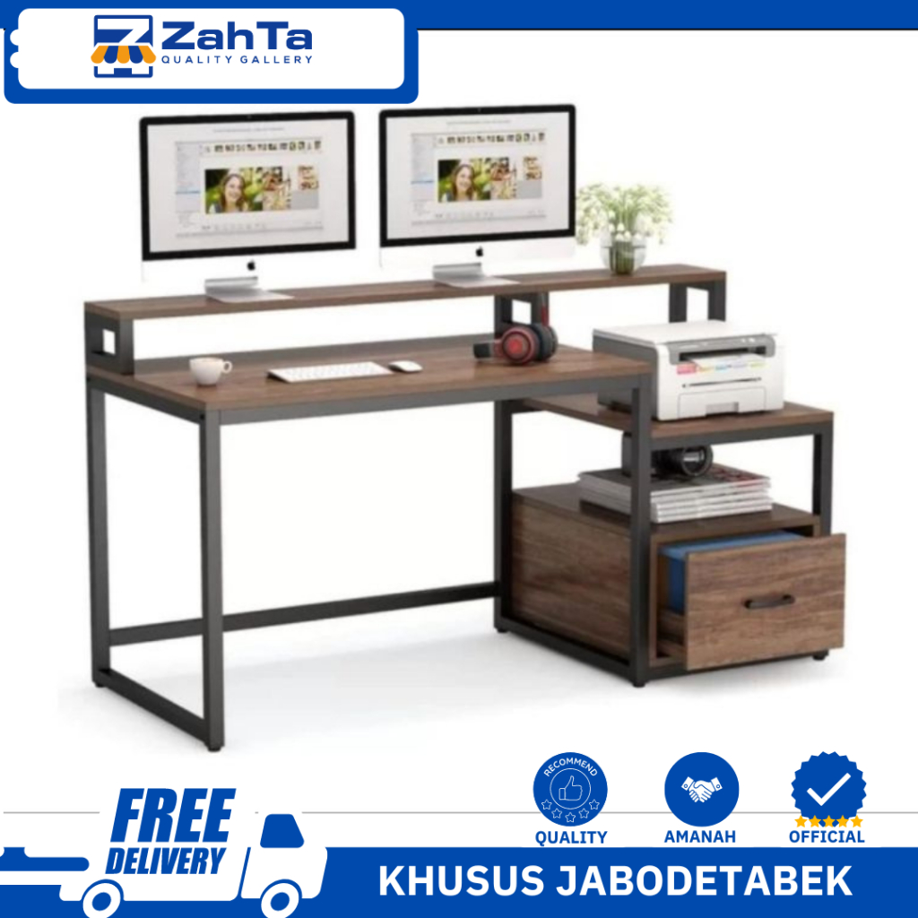 ZAHTA - MEJA KERJA LACI MEJA PRINTER MEJA KOMPUTER MEJA KERJA