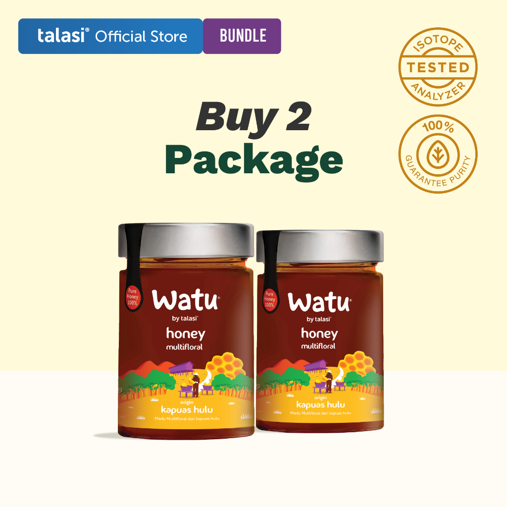 

[Buy 2 Package] Watu Multifloral Honey - Madu Asli Kapuas Hulu 400gr