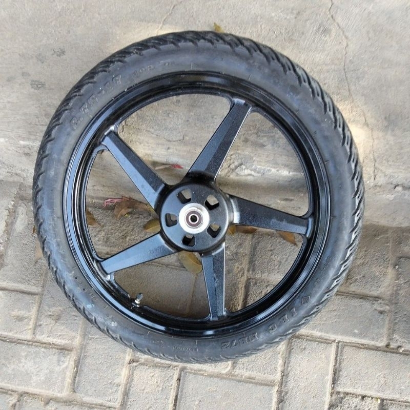 velg Vixion old plus ban bagian depan bekas priginall