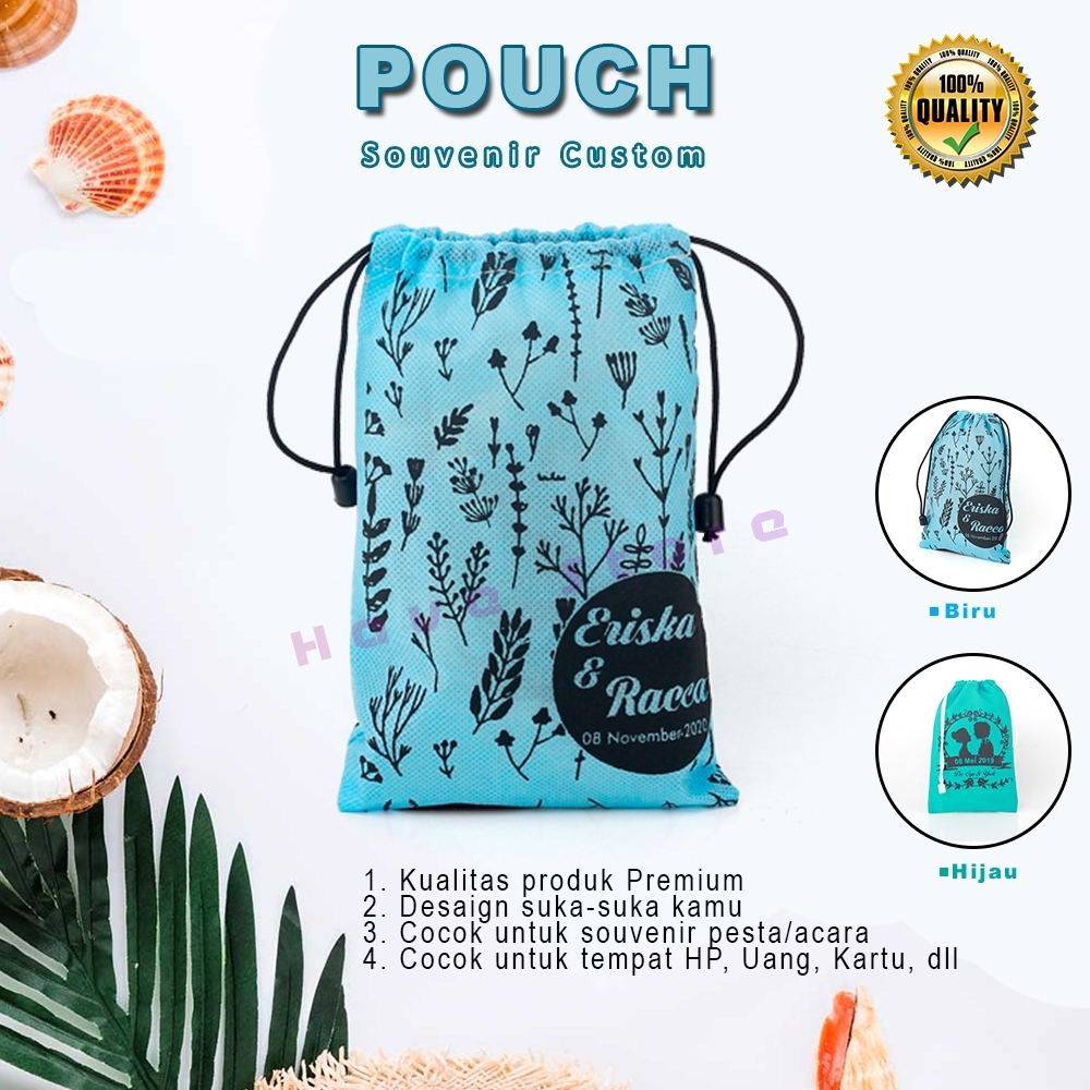 Souvenir Pouch Besar Pernikahan Premium Grosir Murah