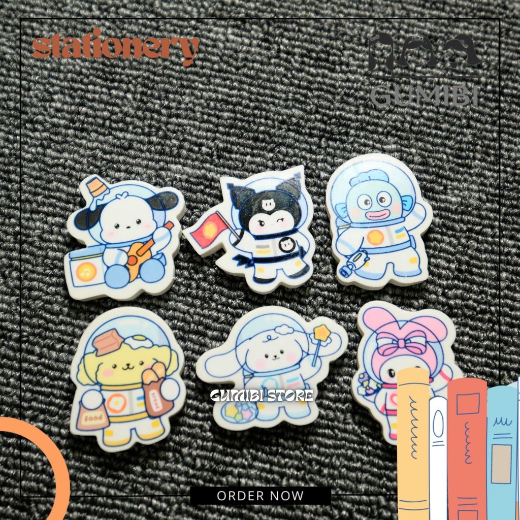 

PENGHAPUS GEPENG SANRIO SETIP PENGHAPUS PENSIL motif SANRIO FULLBODY LUCU TERMURAH PENGHAPUS SANRIO LUCU MURAH