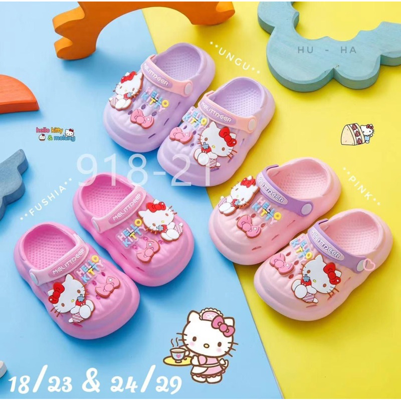 MOMMERESELLSandal crocs sofia / sandal bakpao sofia / Sandal Crocs anak cewek