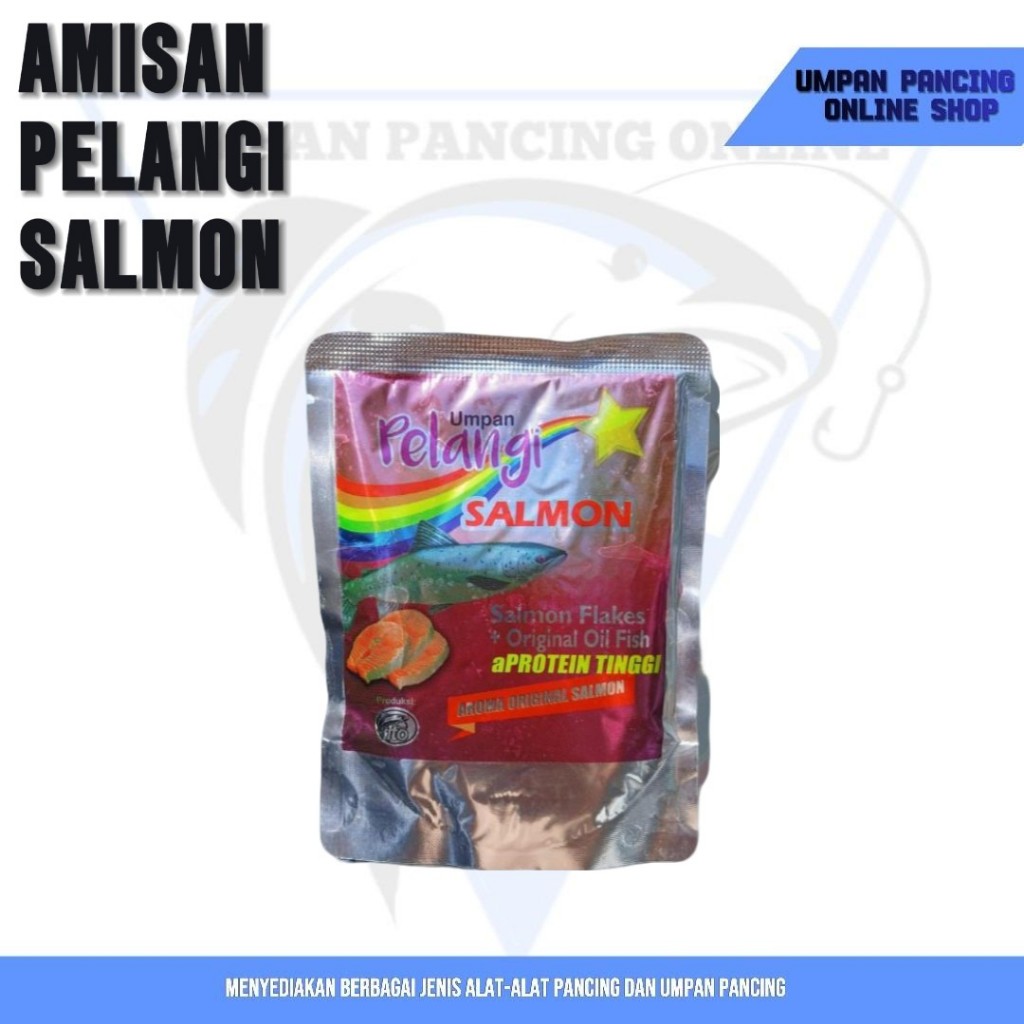 amisan pelangi salmon flakes - campuran umpan pancing by djempol