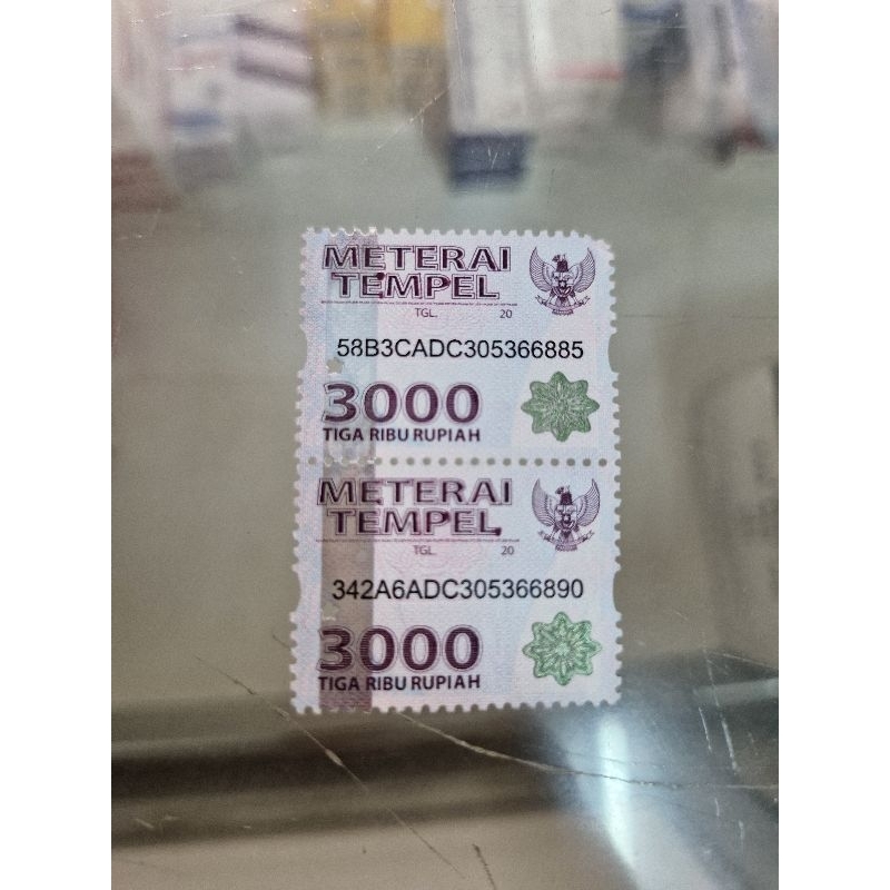 

Perangko Meterai 3000
