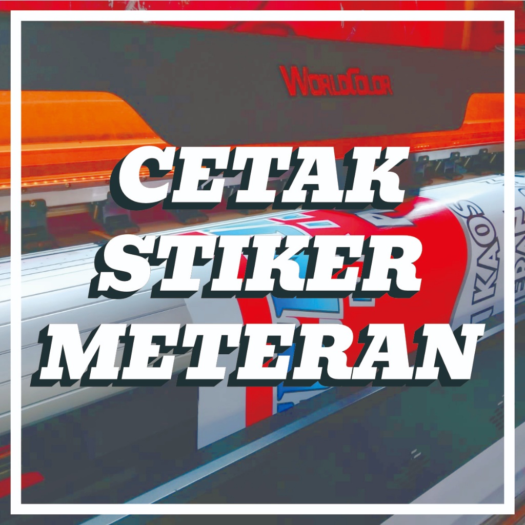 Stiker Vynil Meteran anti air cetak stiker tahan air