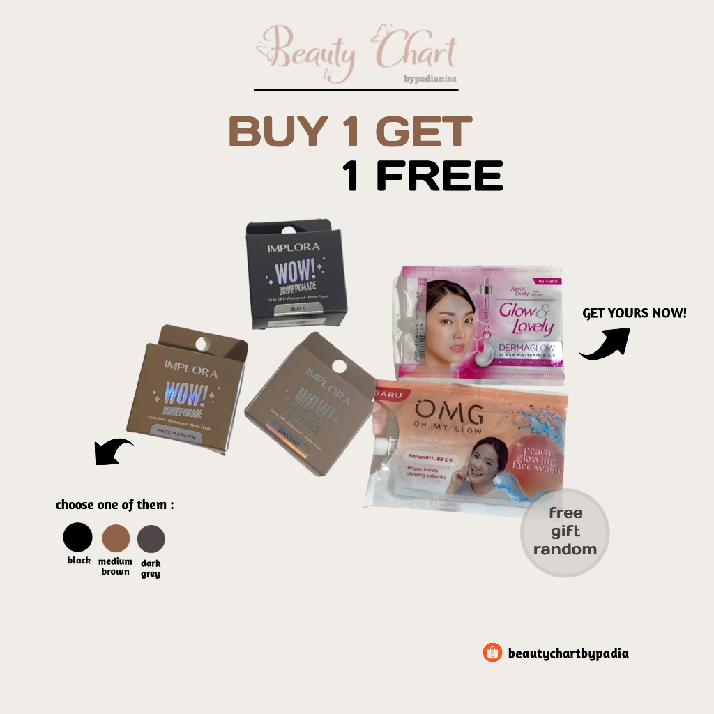 IMPLORA WOW BROW POMADE ALIS BPOM | POMADE ALIS | FREE GIFT