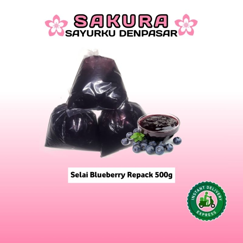 

Selai Blueberry Repack 500g - SAKURA
