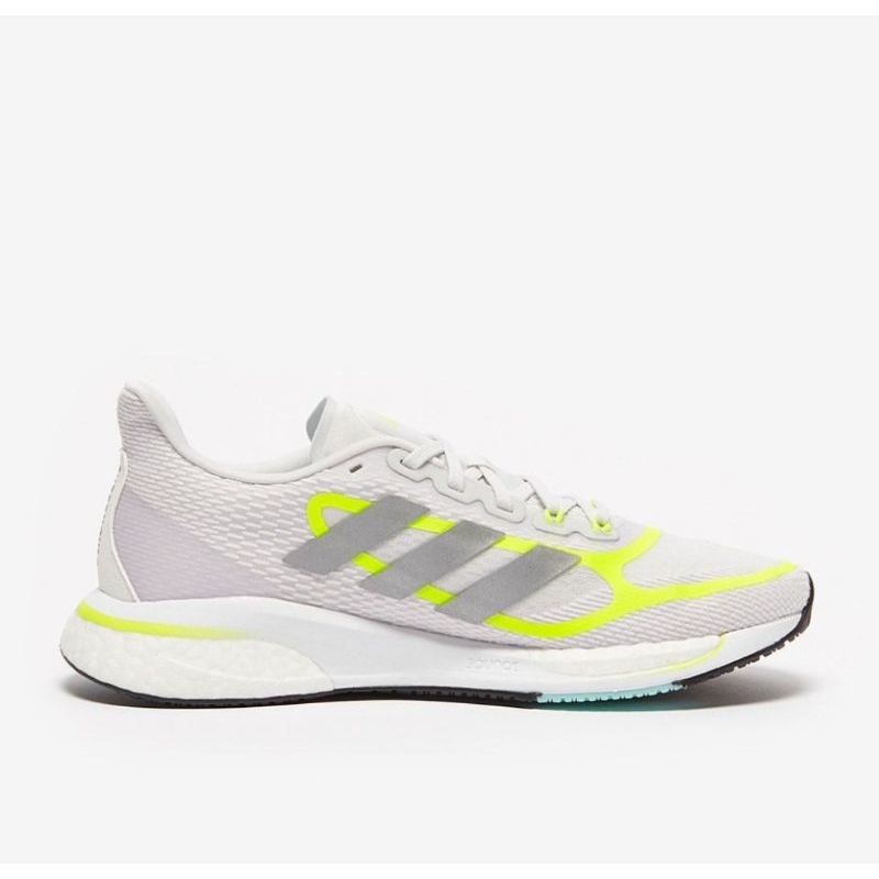 SEPATU RUNNING LARI ADIDAS SUPERNOVA PLUS WHITE SILVER GREEN ORIGINAL