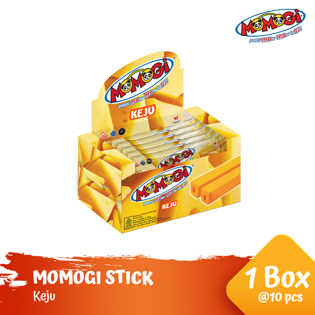 

Momogi Stick Snack Makanan Ringan 12gr - Keju [1 Box @ 10 Pcs]