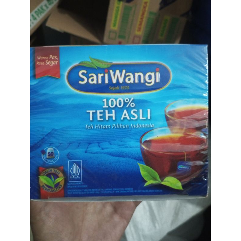 

Sari Wangi Teh Hitam Pilihan Isi 50 Kantong Teh