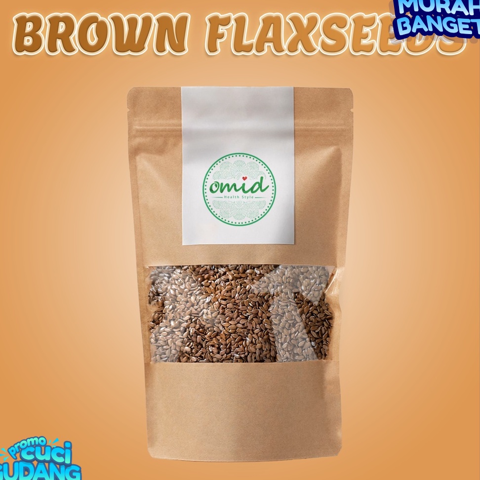 

ISTIMEWA 5 gr Organic Brown Flaxseed Biji Rami Coklat Organik