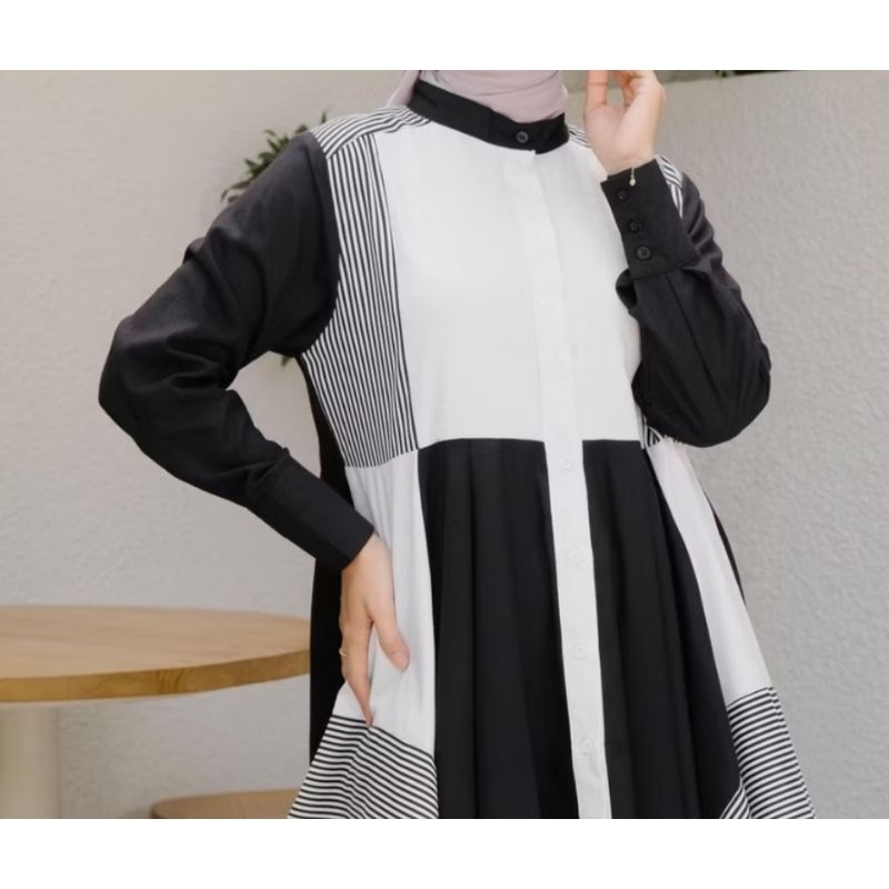 Maudy Tunik Black Dya_id (preloved)