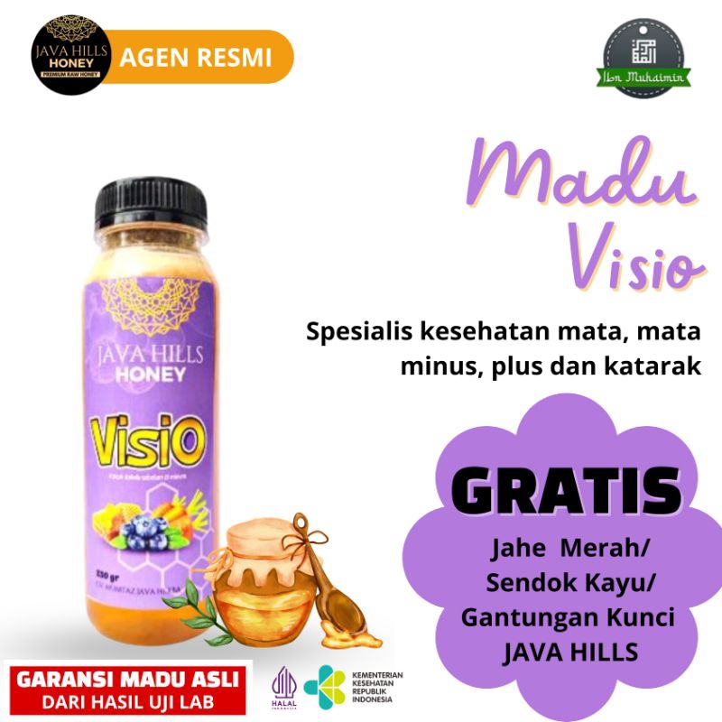 

java hills honey madu visio untuk kesehatan mata - javahills honey madu premium raw honey 320gr