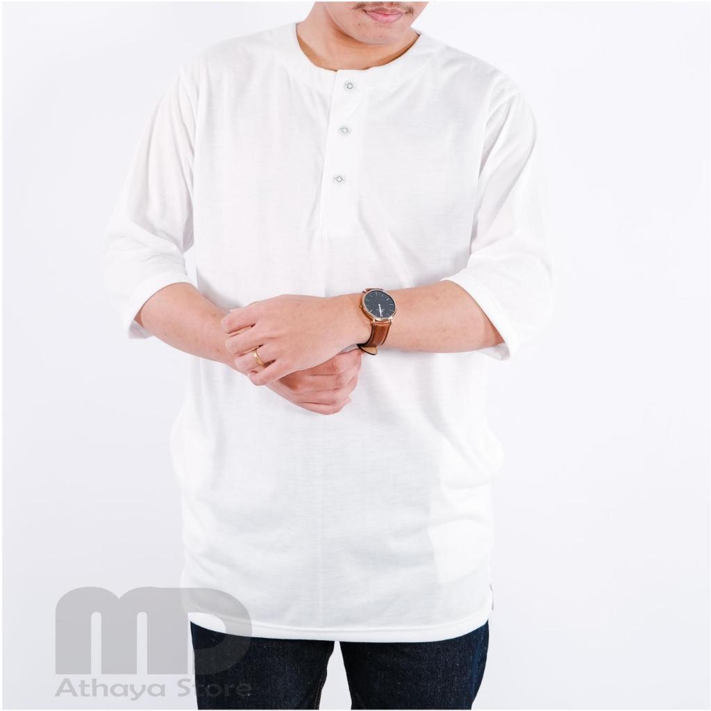 Baju Koko Kurta Putih Polos| Kaos Koko Kurta Pakistan| Baju Muslim Pria Dewasa