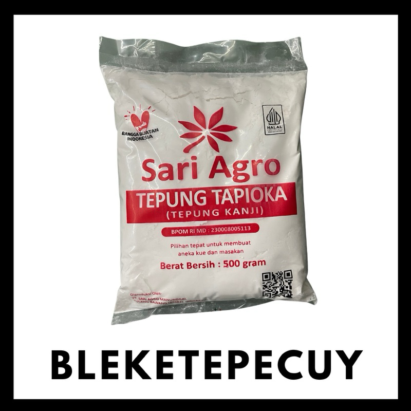 

Tepung Tapioka (Tepung Kanji) Sari Agro 500 gram