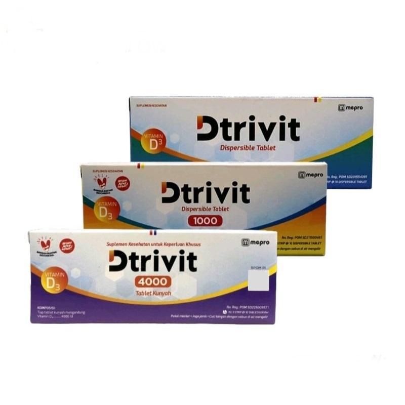 Dtrivit D3 400 IU -  Dtrivit D3 1000 IU - Dtrivit D3 4000 IU - VItamin D3 400 IU - 1000 IU - 4000 IU