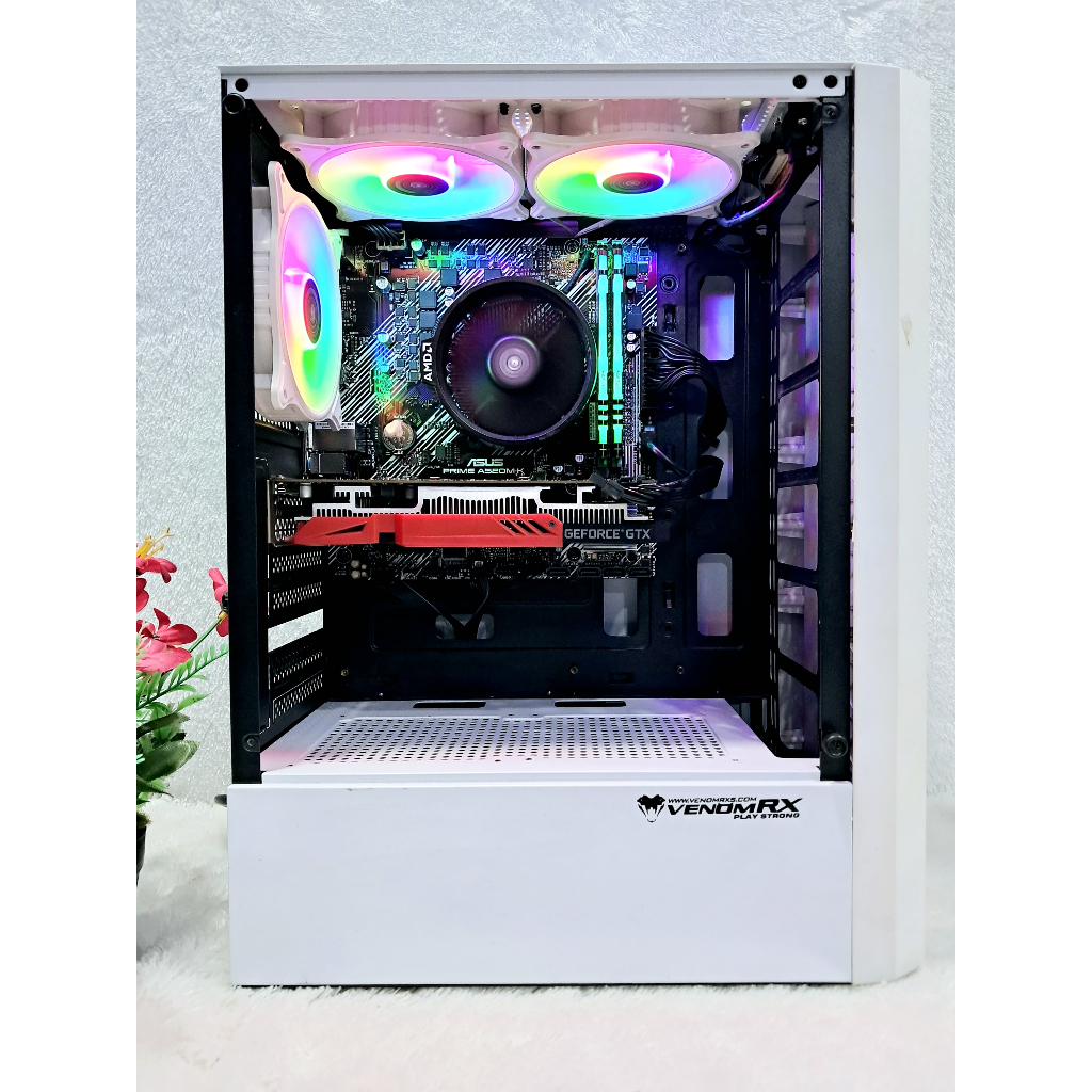 Gaming PC Ryzen 3 4100 4 Core A520M 16GB DDR4 SSD GTX 1650 4GB DDR6 PUBG PES GTA