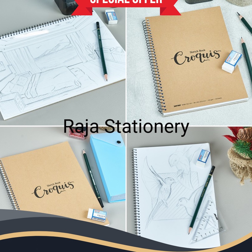 

PENGIRIMAN CEPAT DRAWING SKETCH BOOK A5 A4 B5 BUKU GAMBAR SKETSA CROQUIS