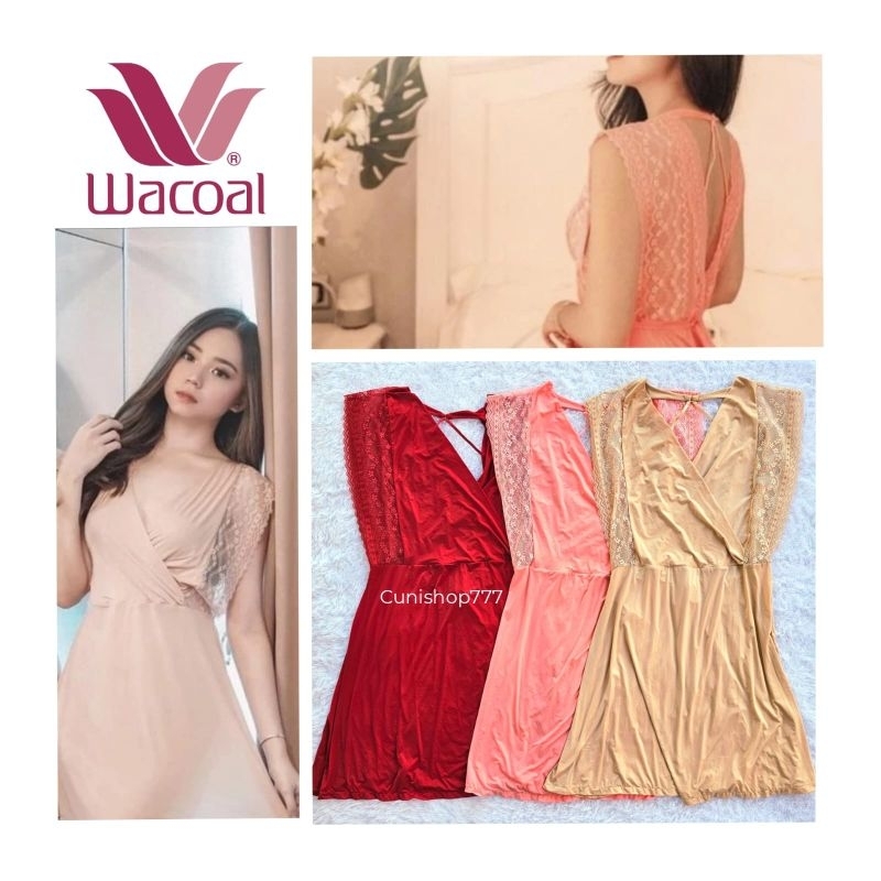 LINGERIE WACOAL MOOD NIGHT GOWN BAJU TIDUR WANITA DASTER IN 4490 K26 NIGHT DRESS PIYAMA PAJAMAS BAJU