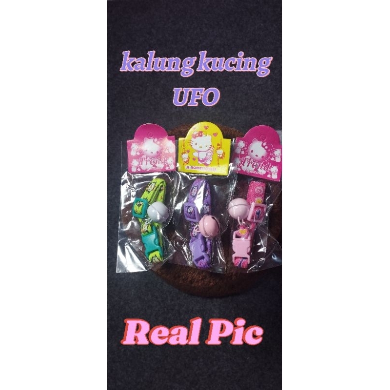 Kalung Kucing motif/ Tulang/Lonceng UFO