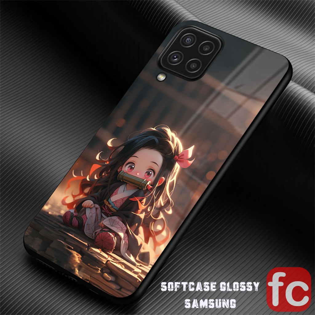 [FR86] Softcase Kaca Samsung M33 M53 A12 M12 A22 M22 M32 4G Case Silikon Mika Silicon Cover Kilau Ka