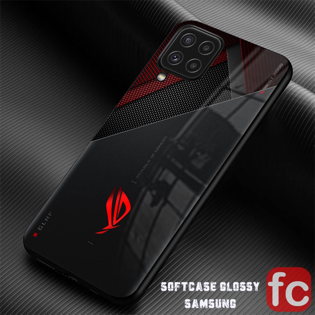 [FR100] Softcase Kaca Samsung M33 M53 A12 M12 A22 M22 M32 4G Case Silikon Mika Silicon Cover Kilau K