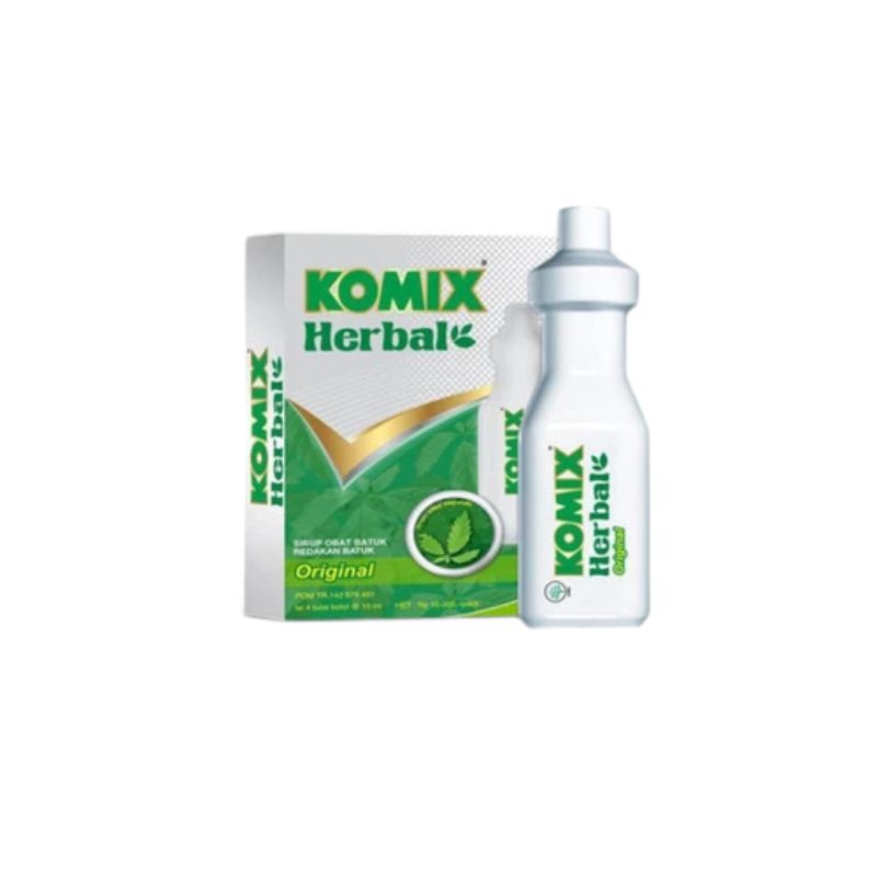 KOMIX HERBAL 4 TUBE BOTOL  OBAT BATUK KOMIX RASA ORIGINAL