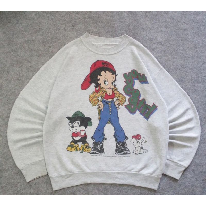 CREWNECK VINTAGE BETTY BOOP ( SECOND BRAND )