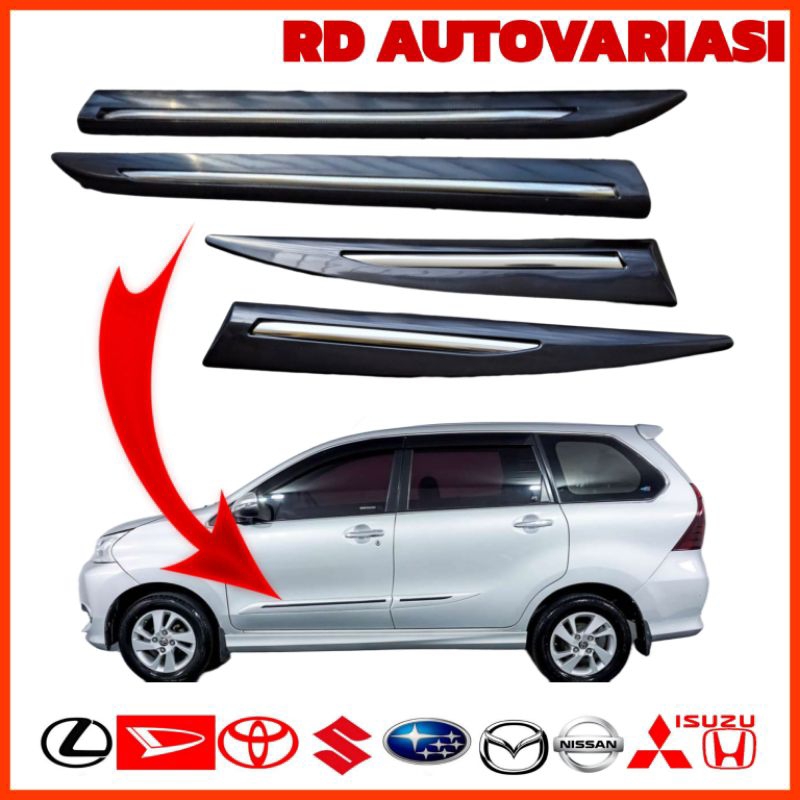 List Body All New Avanza Veloz Xenia 2012-2018 Original Bahan / Lis Body Side Body moulding grand Av